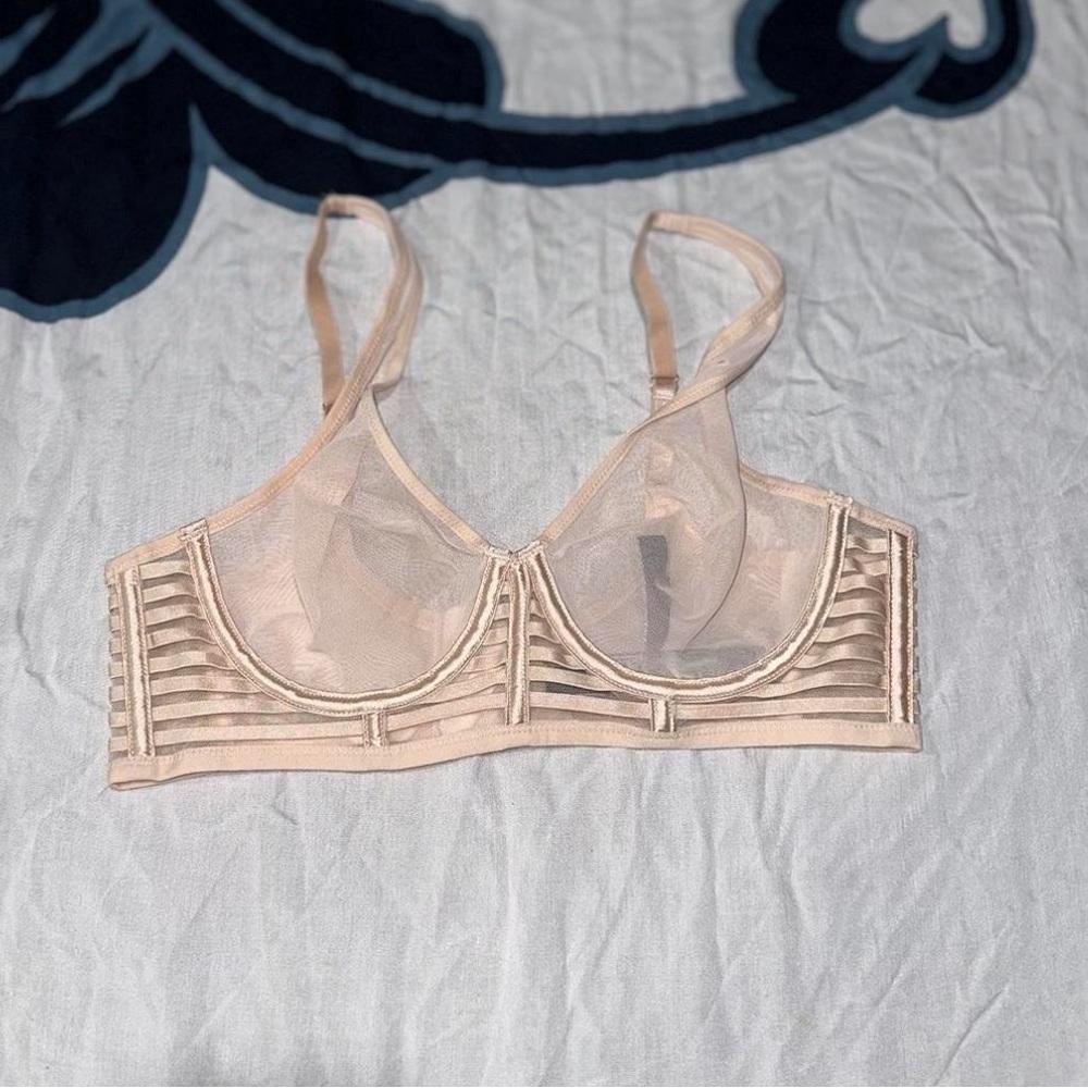 Women’s Victoria’s Secret Unlined Plunge Sheer Bra Size 34C